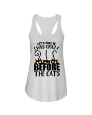 Let's Face It - I Was Crazy Before The Cats Ladies Flowy Tank tile