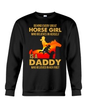Behind Every Great Horse Girl Who Believes In Herself Crewneck Sweatshirt tile