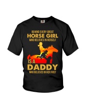 Behind Every Great Horse Girl Who Believes In Herself Youth T-Shirt tile