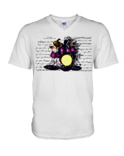 Music V-Neck T-Shirt tile