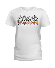 Music Is For Everyone Ladies T-Shirt front