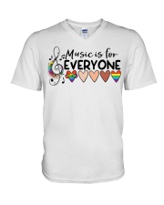 Music Is For Everyone V-Neck T-Shirt tile