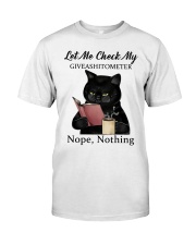 Let Me Check My Giveashitometer Nope Nothing Classic T-Shirt tile