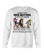 Sorry My Nice Button Is Out Of Order Crewneck Sweatshirt tile