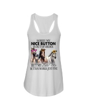 Sorry My Nice Button Is Out Of Order Ladies Flowy Tank tile