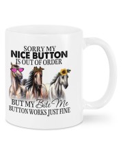 Sorry My Nice Button Is Out Of Order Mugs tile