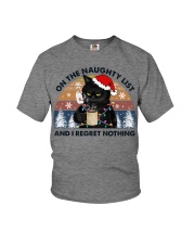 On The Naughty List And I Regret Nothing Youth T-Shirt tile