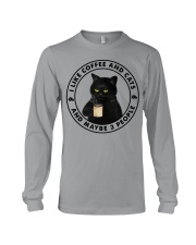I Like Coffee And Cats And Maybe 3 People Long Sleeve Tee tile