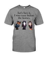 Let's Face It - I Was Crazy Before The Horses Premium Fit Mens Tee tile