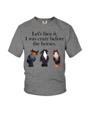Let's Face It - I Was Crazy Before The Horses Youth T-Shirt tile