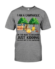 I Am A Campaholic On The Road To Recovery Premium Fit Mens Tee tile