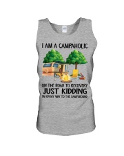 I Am A Campaholic On The Road To Recovery Unisex Tank tile