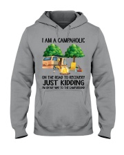 I Am A Campaholic On The Road To Recovery Hooded Sweatshirt tile