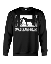 And Into The Barn I Go To Lose My Mind And Find My Soul Crewneck Sweatshirt tile