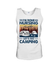I'm Done Nursing Let's Go Camping Unisex Tank tile