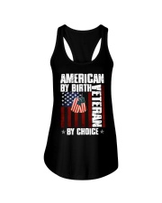 American By Birth - Veteran By Choice Ladies Flowy Tank tile
