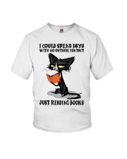 I Could Spend Days With No Outside Contact Just Reading Books Youth T-Shirt tile