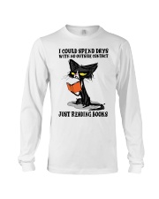 I Could Spend Days With No Outside Contact Just Reading Books Long Sleeve Tee tile