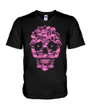 Camping V-Neck T-Shirt tile