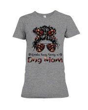 Kinda Busy Being A Dog Mom Premium Fit Ladies Tee tile