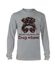 Kinda Busy Being A Dog Mom Long Sleeve Tee tile