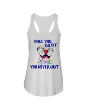 Once You Go Pit You Never Quit Ladies Flowy Tank tile