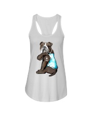 I Love Mom Ladies Flowy Tank tile