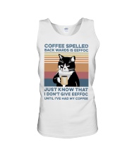 Coffee Spelled Backwards Is Eeffoc Unisex Tank tile