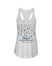 Books Make Me Happy Ladies Flowy Tank tile