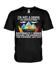 I'm Not A Drunk But My Camping Friends Are V-Neck T-Shirt tile