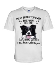 Every Snack You Make Every Meal You Bake Every Bite You Take I'll Be Watching You V-Neck T-Shirt tile