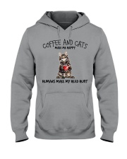 Coffee And Cats Make Me Happy Hooded Sweatshirt tile