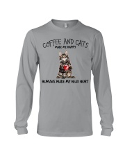 Coffee And Cats Make Me Happy Long Sleeve Tee tile