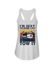 I'm Sexy And I Tow It Ladies Flowy Tank tile