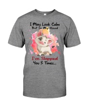 In My Head I've Slapped You 3 Times Premium Fit Mens Tee tile