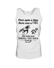 Once Upon A Time There Was A Girl Who Really Loved Horses And Dogs It Was Me The End Unisex Tank tile