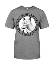 I Like Coffee And Cats - And Maybe 3 People Premium Fit Mens Tee tile