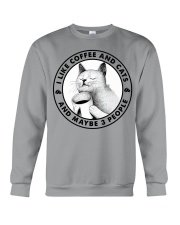 I Like Coffee And Cats - And Maybe 3 People Crewneck Sweatshirt tile