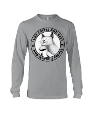 I Like Coffee And Cats - And Maybe 3 People Long Sleeve Tee tile