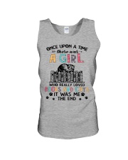 A Girl Who Loved Books And Cats Unisex Tank tile