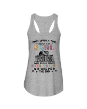 A Girl Who Loved Books And Cats Ladies Flowy Tank tile