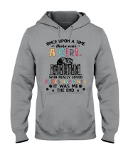 A Girl Who Loved Books And Cats Hooded Sweatshirt tile