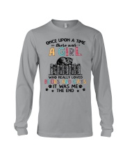 A Girl Who Loved Books And Cats Long Sleeve Tee tile