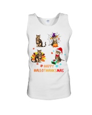 Happy Hallothanksmas Unisex Tank tile