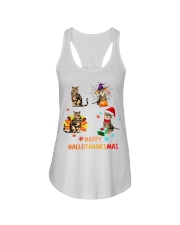 Happy Hallothanksmas Ladies Flowy Tank tile