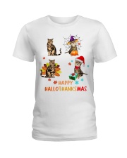 Happy Hallothanksmas Ladies T-Shirt front
