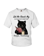 Let Me Check My Giveashitometer Nope Nothing Youth T-Shirt tile