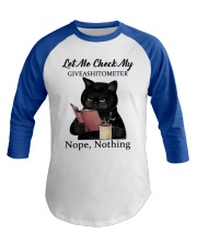 Let Me Check My Giveashitometer Nope Nothing Baseball Tee tile