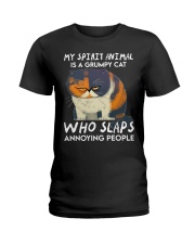 My Spirit Animal Is A Grumpy Cat Ladies T-Shirt tile