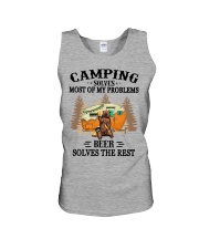 Camping Solves Most Of My Problems Unisex Tank tile